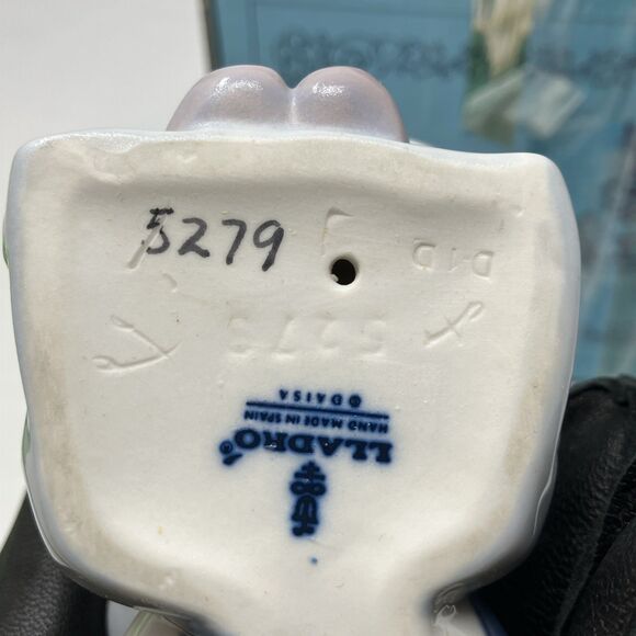 LLADRO Pierrot Clown Puppy and Ball #5278 Retired Made Spain 1985 Nino pierrot - Picture 16 of 16